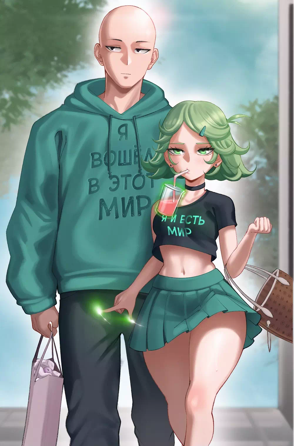 Порно комикс One Punch Man – Тацумаки и Сайтама